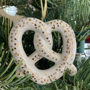 Ceramic Pretzel Ornament